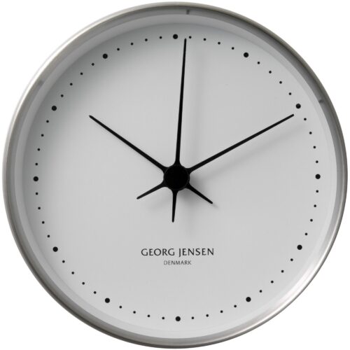 Georg Jensen Henning Koppel Veggur Stål/Hvit 22cm – 5705145021891