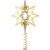 Georg Jensen STAR – Stjerne Juletrestjerne Liten Forgyllet – 5713275057345