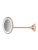 Gillian Jones suction mirror in rose gold x 10 magifying – 5713982006421