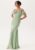 Goddiva Frilly Chiffon Off Shoulder Ma Sage Green XL (UK16) – 5056120230372