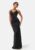 Goddiva Satin Lace Trim Maxi Dress Black L (UK14) – 5056120231911
