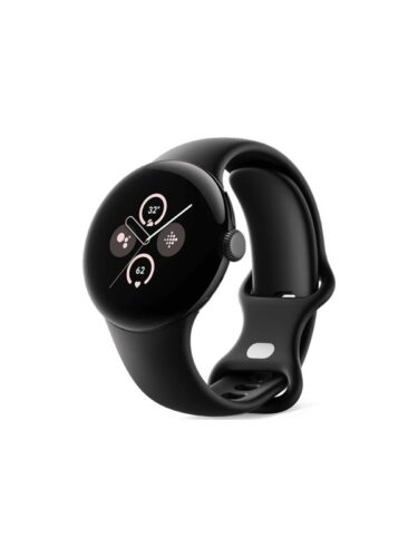 Google Pixel Watch 2 – matte black aluminum – smart watch with active band – obsidian – 32 GB – 0840353900660