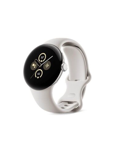 Google Pixel Watch 2 – polished silver aluminum – smart watch with active band – porcelain – 32 GB – 0840353900820