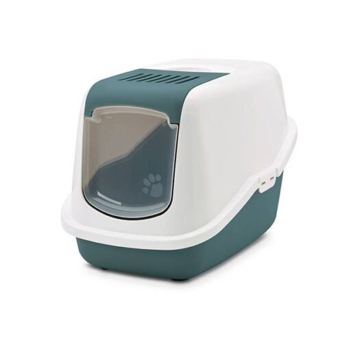 Grønn moderne kattedo med lokk, Nestor Nordic Green – 5411388622725