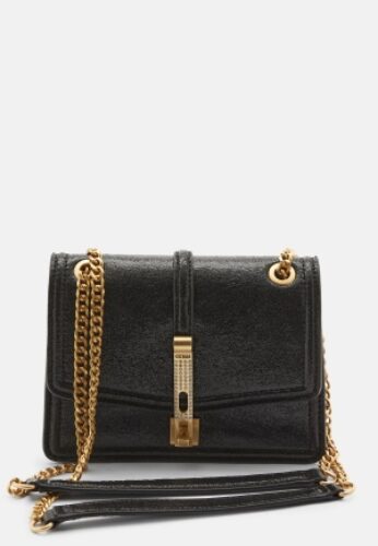 Guess Gilded Glamour Mini Flap BLA Black One size – 7622078781532