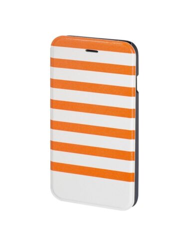 Hama «Stripes» Booklet Case for Apple iPhone 6/6s orange/white – 4047443283665
