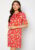 Happy Holly Blenda ss dress Red / Floral 36/38L – 7333340121085