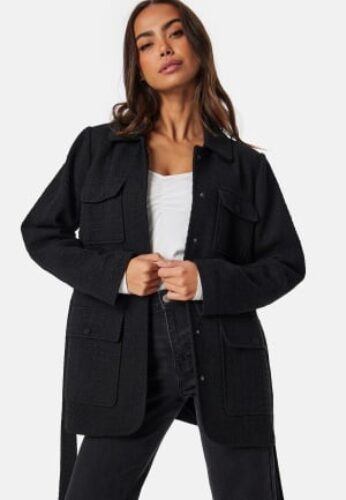 Happy Holly Bouclé Shacket Black 52/54 – 7333340303351