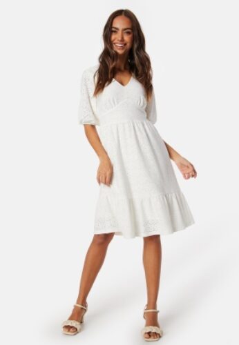 Happy Holly Broderie Anglaise Dress Offwhite 32/34 – 7333340300763
