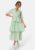 Happy Holly Butterfly Sleeve Flounce Dress Dusty green 52/54 – 7333340308479