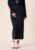 Happy Holly Contrast Knitted Midi Skirt Navy/Cream 52/54 – 7333340320914