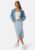 Happy Holly Denim Midi Slit Skirt Light blue 34 – 7333340292457