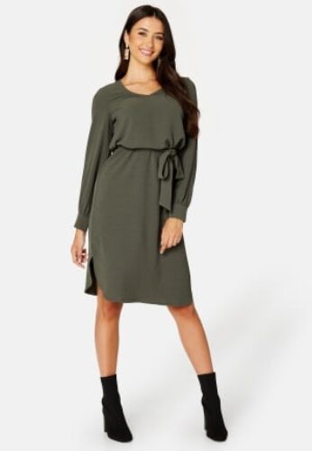 Happy Holly Elara dress Khaki green 36/38 – 7333340164235