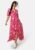 Happy Holly Ellinor long dress Coral red / Patterned 32/34 – 7333340235799