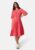 Happy Holly Eloise pleated dress Cerise / Patterned 40/42 – 7333340213834