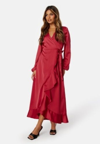Happy Holly Emmie Maxi LS Dress Dark red 44/46 – 7333340256220