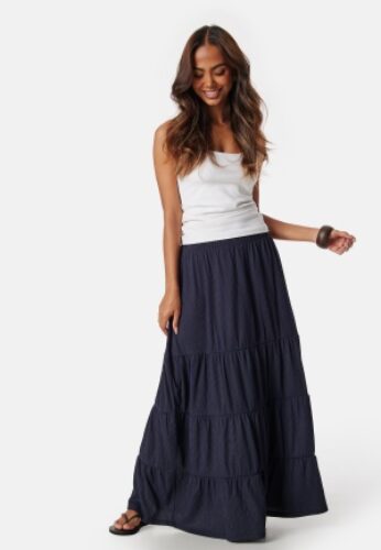 Happy Holly Flounce Maxi Skirt Dark blue 36/38 – 7333340321058