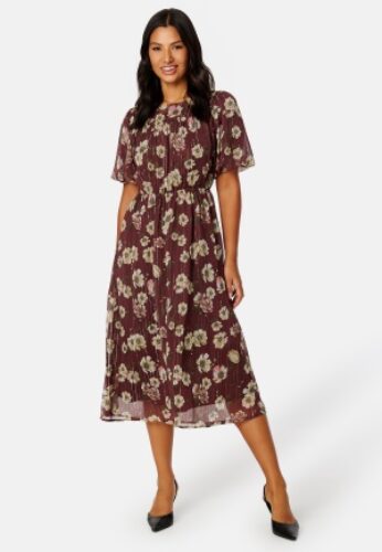 Happy Holly Lynetta Midi Dress Pink / Floral 48/50 – 7333340153932