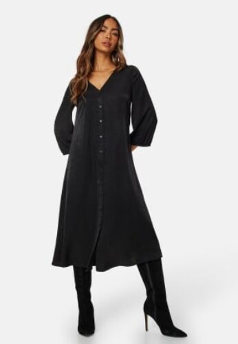 Happy Holly Lyra Viscose Dress Black 36/38 – 7333340253793