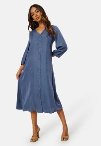 Happy Holly Lyra Viscose Dress Blue 52/54 – 7333340266922