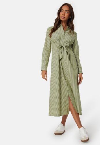 Happy Holly Nelinda Cotton Shirt dress Striped 44/46 – 7333340273791