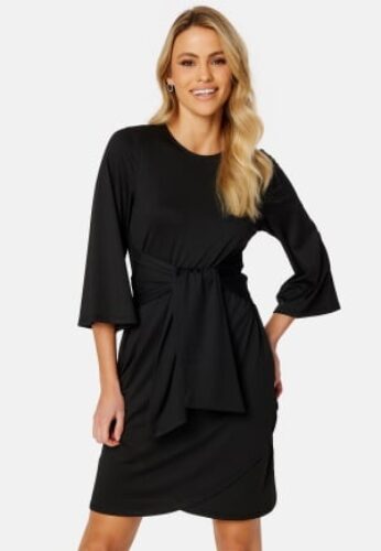 Happy Holly Petra tie dress Black 36/38 – 7333340210062