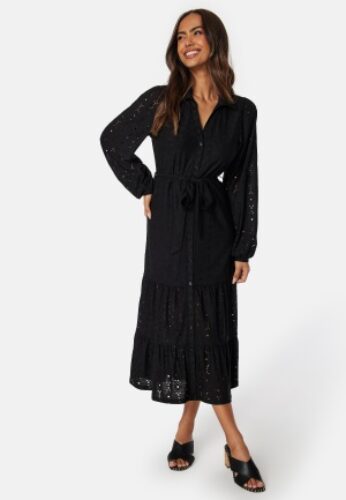 Happy Holly Sabina Long Sleeve Dress Black 32/34 – 7333340285732