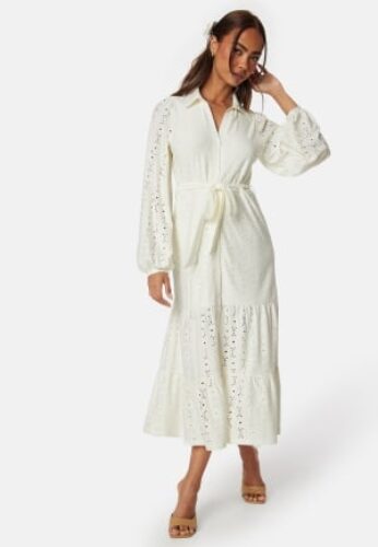 Happy Holly Sabina Long Sleeve Dress Offwhite 48/50 – 7333340290637