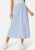 Happy Holly Soft Midi Skirt Dusty blue/Floral 48/50 – 7333340301104