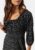 Happy Holly Soft Puff Sleeve Dress Black/Floral 52/54 – 7333340300329