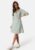 Happy Holly Soft Puff Sleeve Dress Green/Floral 44/46 – 7333340300244