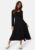 Happy Holly Soft Rib Slit Midi Dress Black 44/46 – 7333340312216