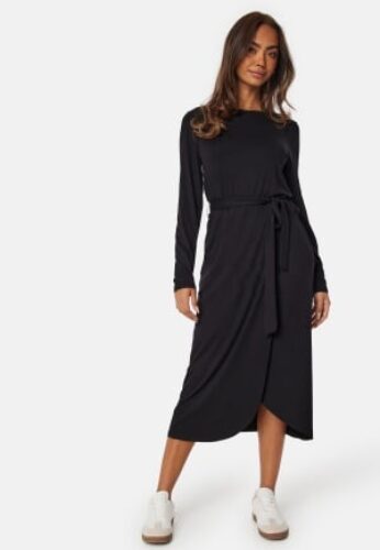 Happy Holly Soft Tie Dress Black 32/34 – 7333340311103