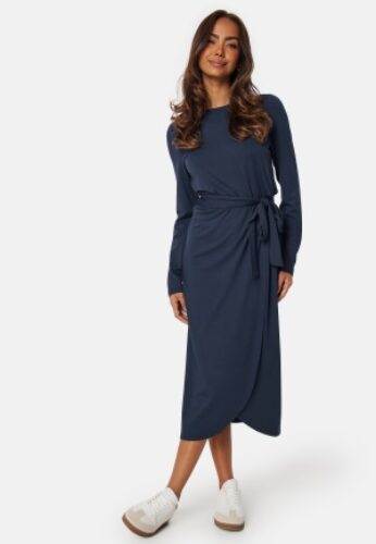 Happy Holly Soft Tie Dress Dark blue 44/46 – 7333340311073
