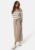 Happy Holly Striped O-neck Knitted Dress Ljusbeige/Striped 48/50 – 7333340286197