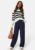 Happy Holly Striped O-neck Knitted Sweater White/Striped 40/42 – 7333340285633