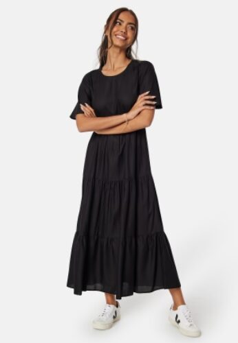 Happy Holly Tris butterfly sleeve dress Black 44/46 – 7333340236352