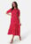 Happy Holly Tris Viscose Midi Dress Care Red/Patterned 48/50 – 7333340218181