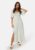 Happy Holly V-neck Slit Viscose Dress Dusty green/Patterned 48/50 – 7333340298565