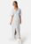Happy Holly V-neck Slit Viscose Dress Light blue/Patterned 48/50 – 7333340298626