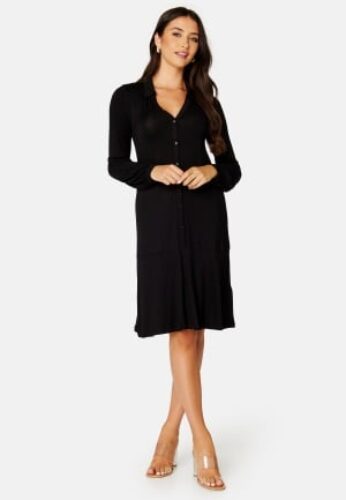Happy Holly Viola button dress Black 36/38 – 7333340159644