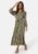 Happy Holly Viscose Shirt Dress Khaki green/Cream 52/54 – 7333340272800