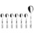 Hardanger Bestikk Renessanse dessertsett 7 deler, stål – 7058673050900