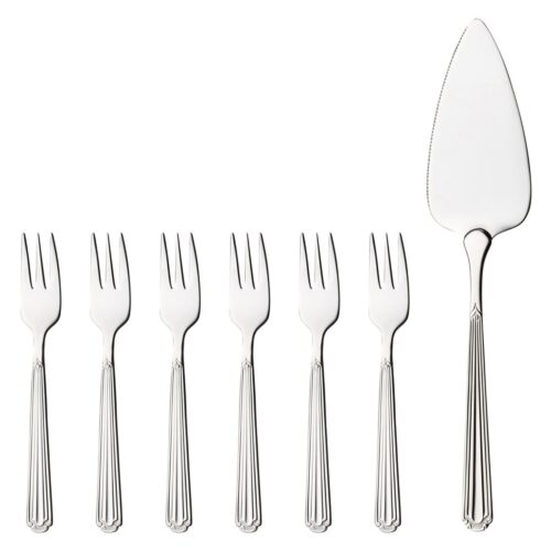 Hardanger Bestikk Renessanse kakesett 7 deler, stål – 7058673050856