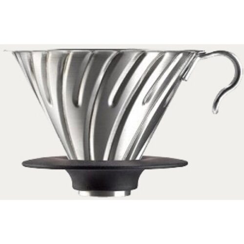 Hario 2 Cup Dripper V60 stål – 4977642724129