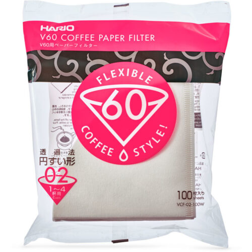 Hario V60 Papirfilter 1-4 kopper 100stk – 4977642723320