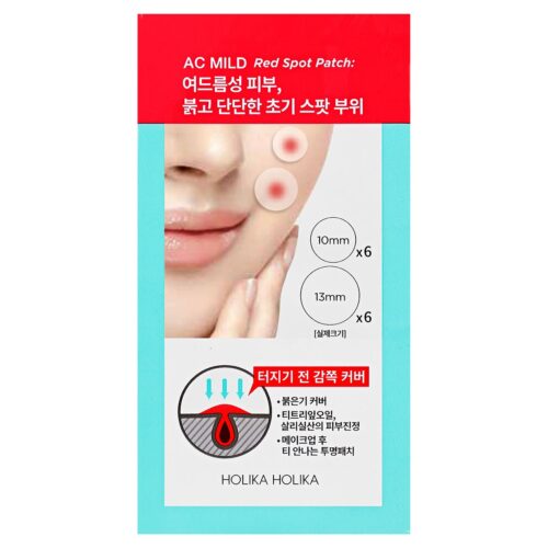Holika Holika AC MILD Red Spot Patch 12 Pcs – 8806334377052
