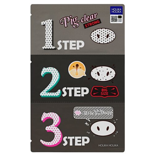 Holika Holika Pig Clear Blackhead 3-Step Kit (Strong) – 8806334372132