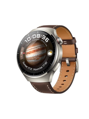 Huawei Watch 4 Pro 48mm Classic – Titanium Case with Dark Brown Leather Strap – 6941487291854