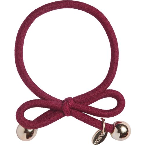 IA BON Hair Tie Gold Bead Burgundy – 7350084140134